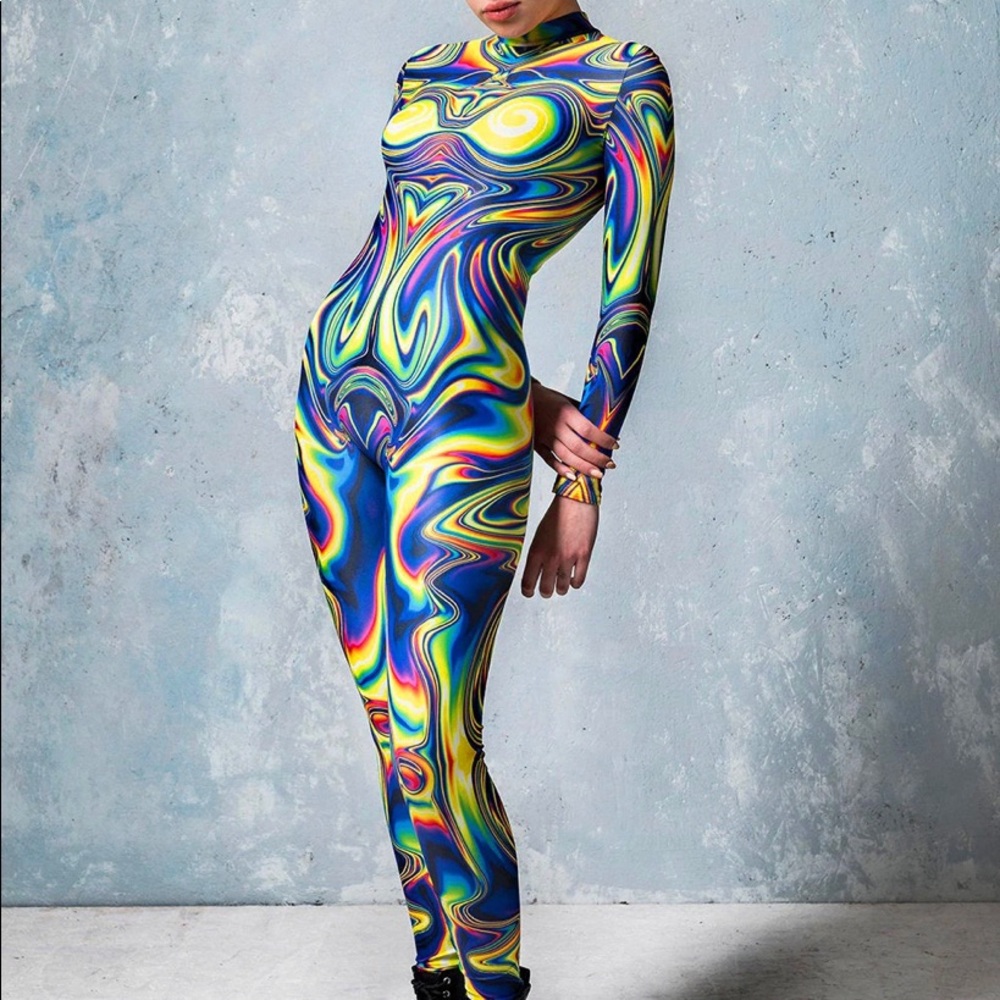 BADINKA JADED LIQUID CATSUIT (FREE SHIPPING)